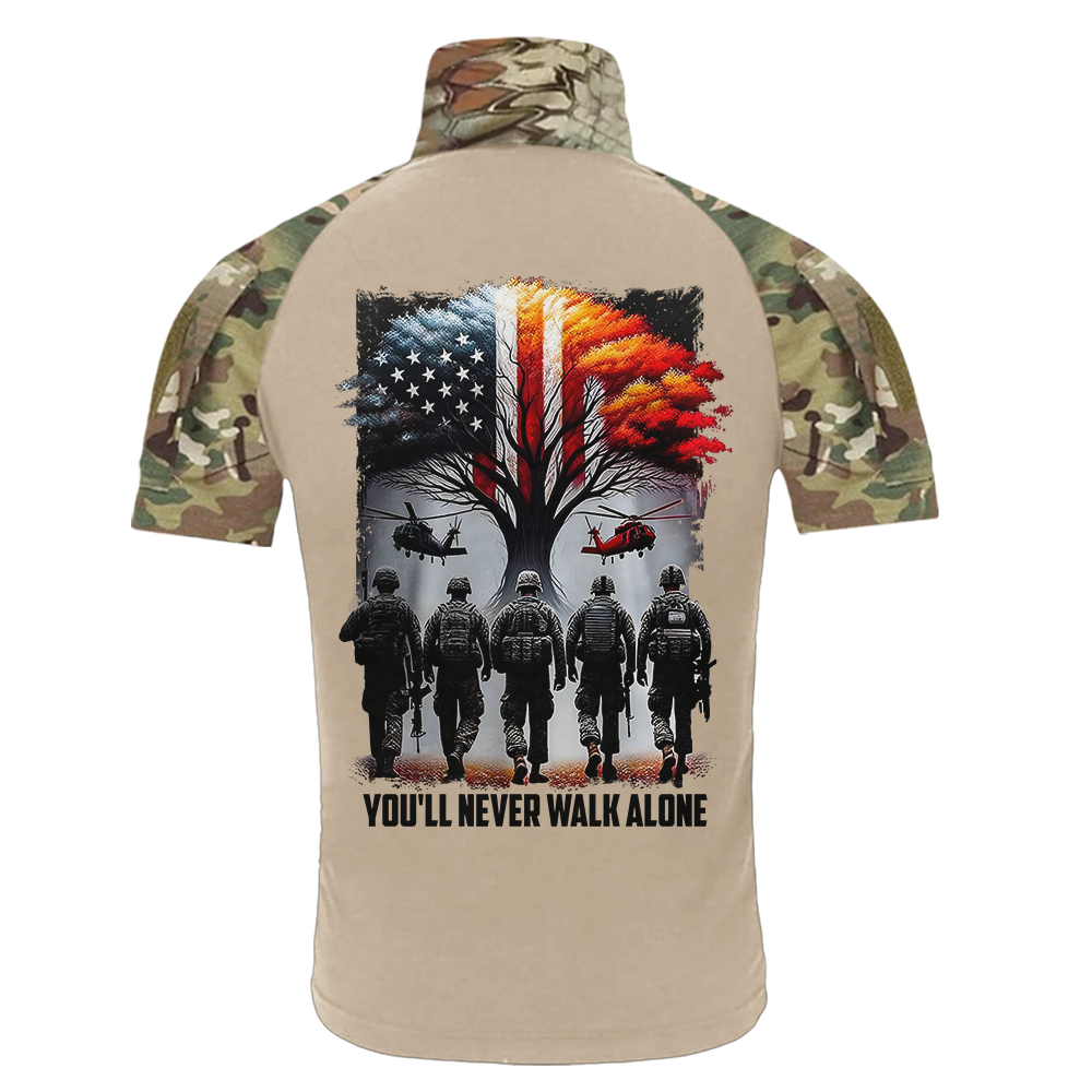 Personalized You'll Never Walk Alone Tactical Polo Shirt