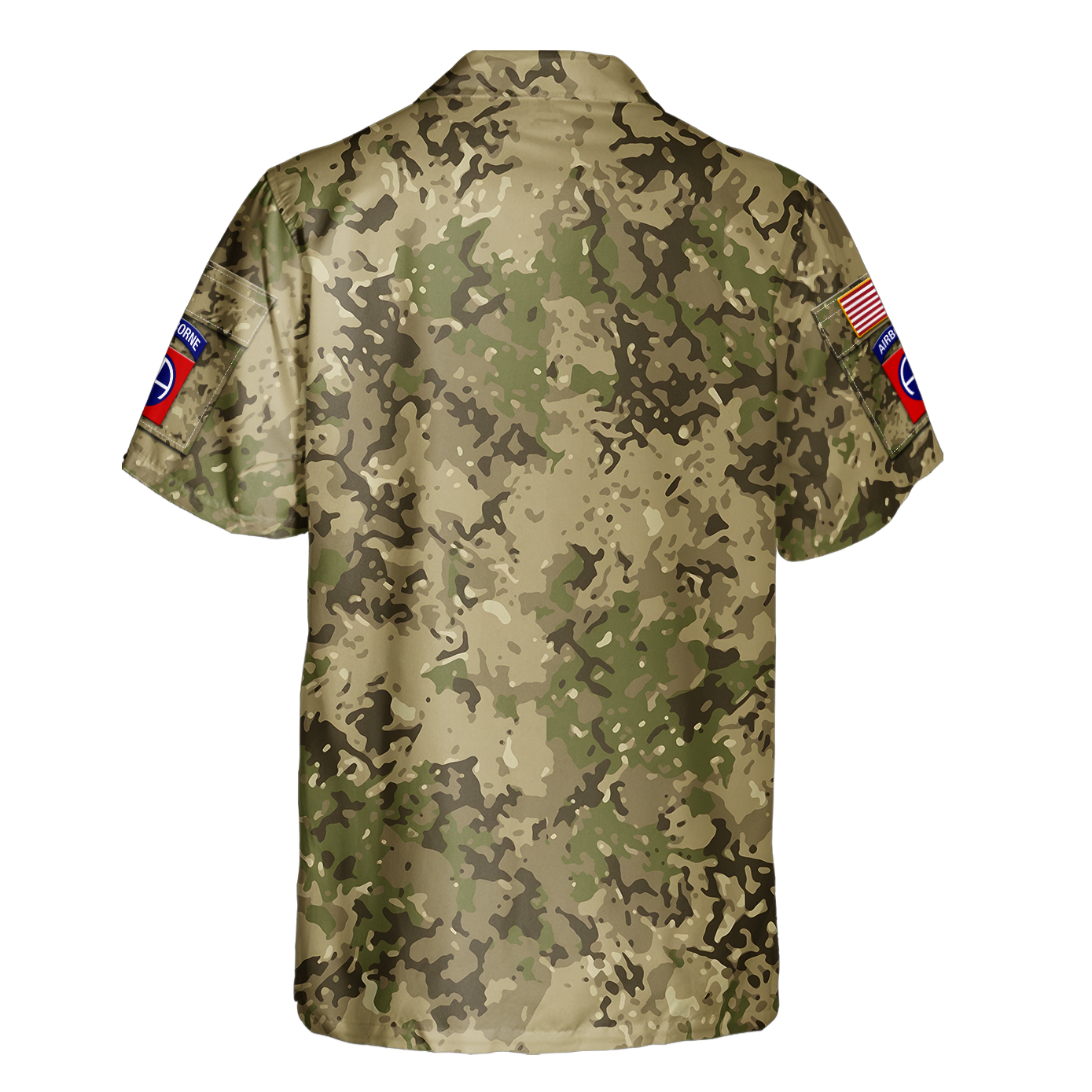 Airborne Camouflage Cuban Shirt