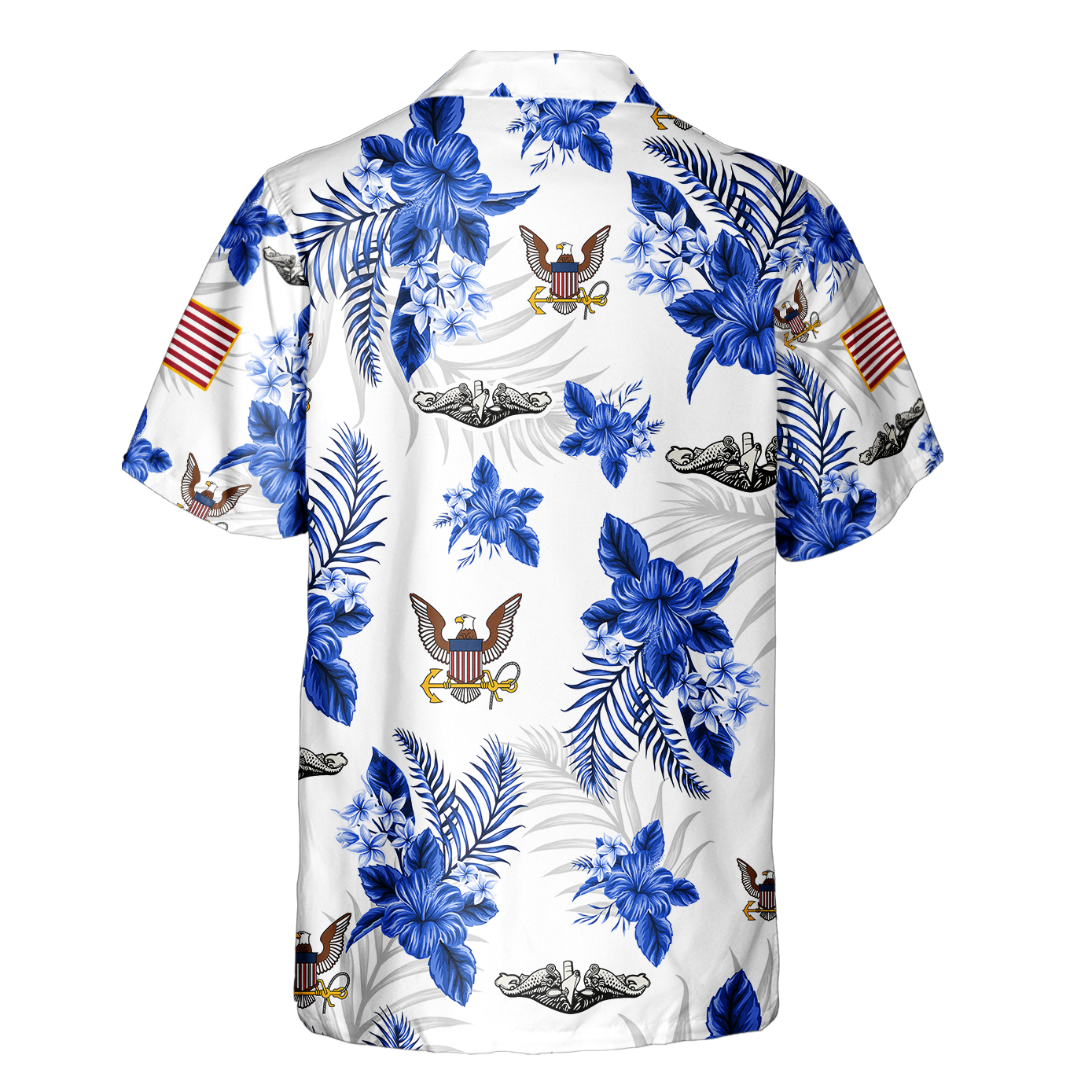 Navy Tropical Cuban Shirt