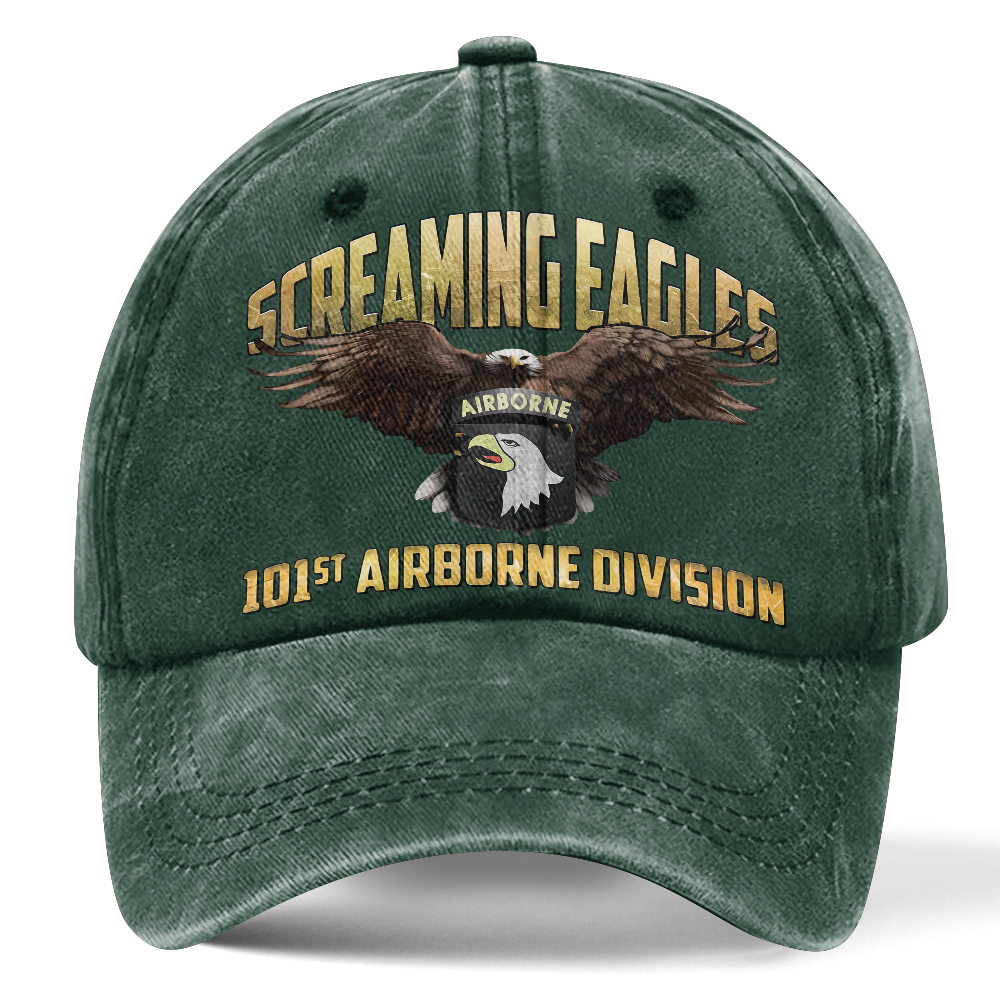 Airborne Screaming Eagles Washed Cap
