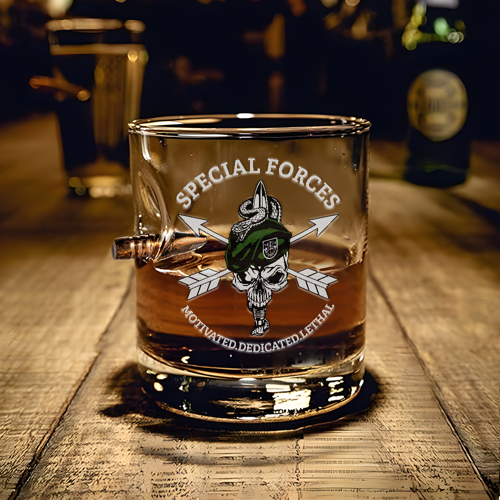 Special Forces Medicated Bullet Whiskey Glass