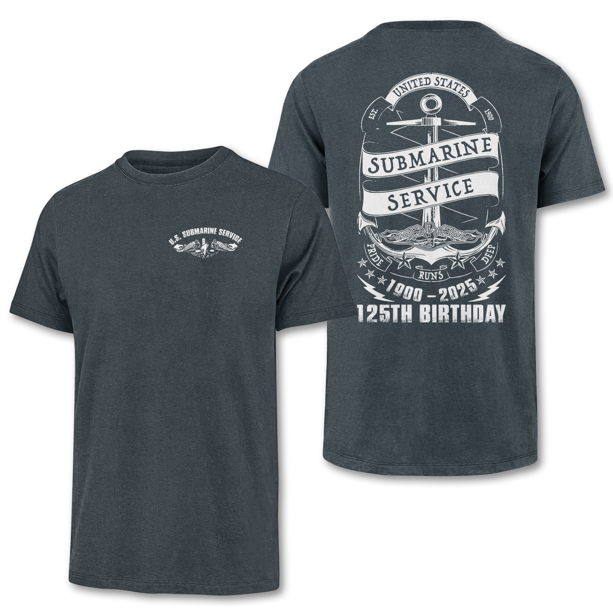 Navy Submarine 125th Birthday Classic T-shirt & Classic Cap Combo