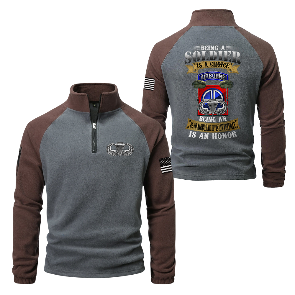 82nd Airborne Division Half-Zip Raglan Sweatshirt