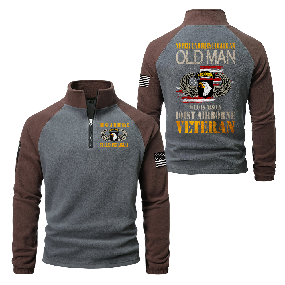 101st Airborne Division Half-Zip Raglan Sweatshirt
