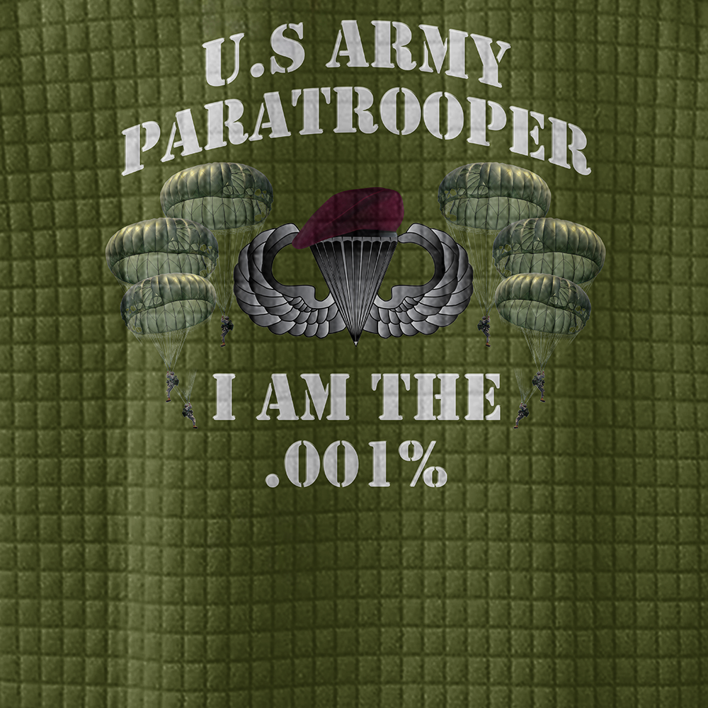 Airborne I Am .001% Waffle Stand Collar Sweatshirt