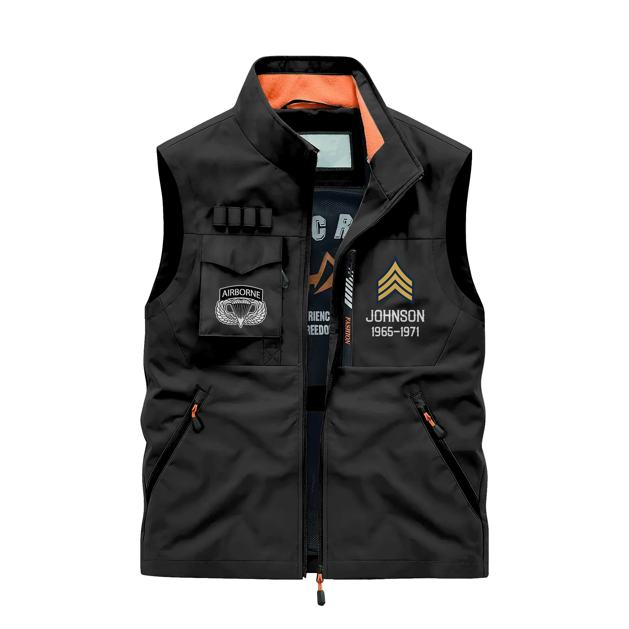 Personalizable Airborne I Did This For A Living Pocket Vest