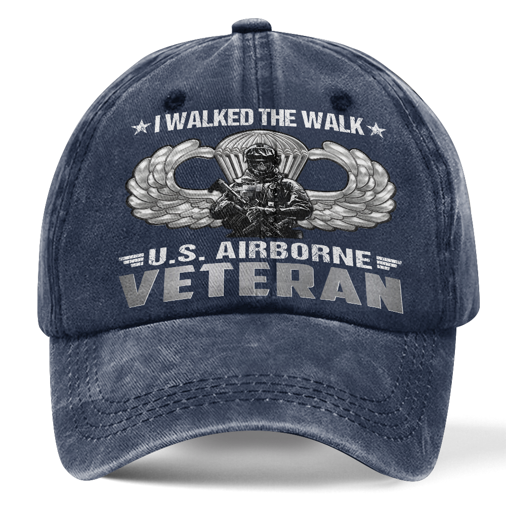 Airborne I Walked The Walk Washed Cap