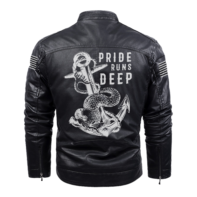 Submarine Service Pride Runs Deep Leather Jacket