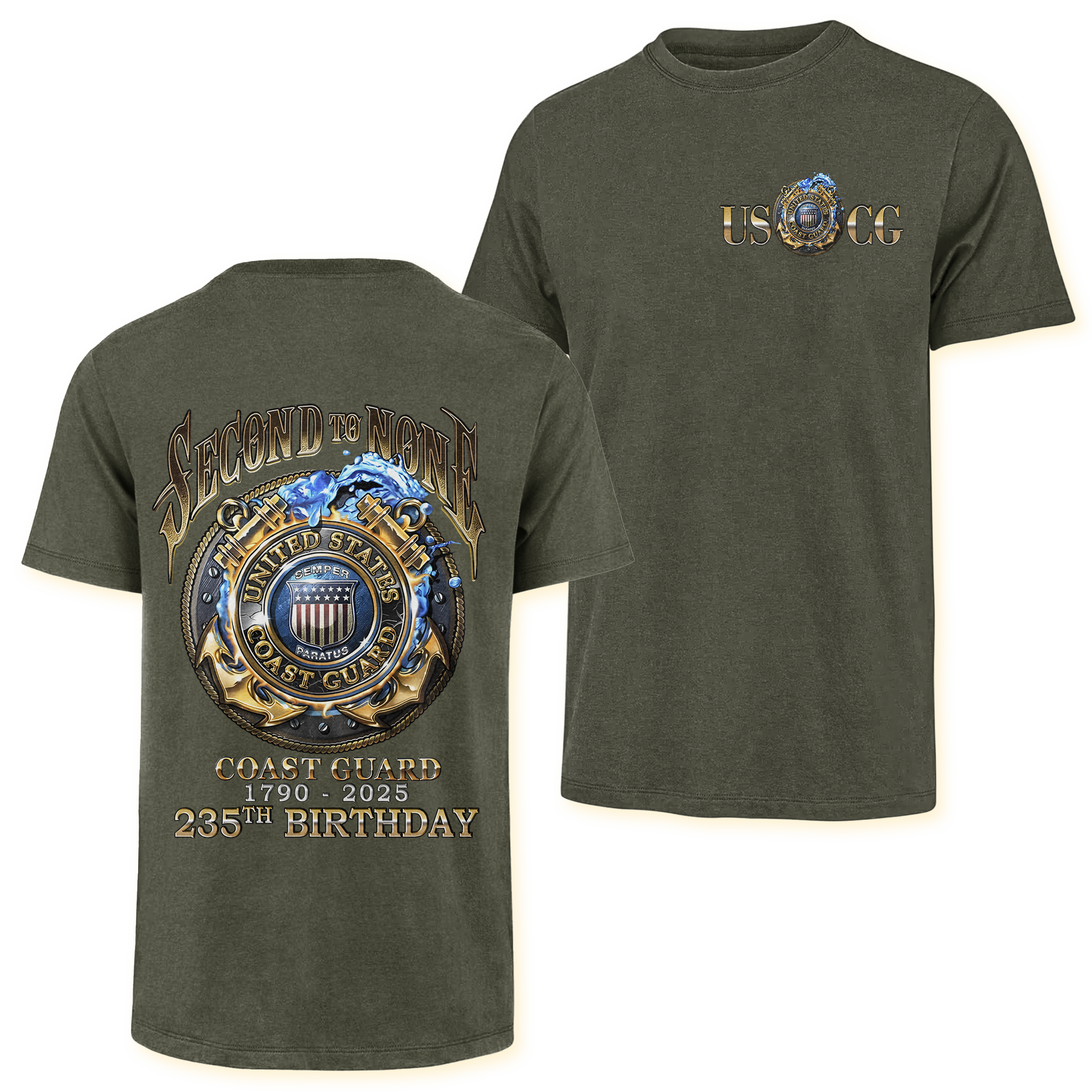 Coast Guard 235th Birthday Double Side Classic T-shirt