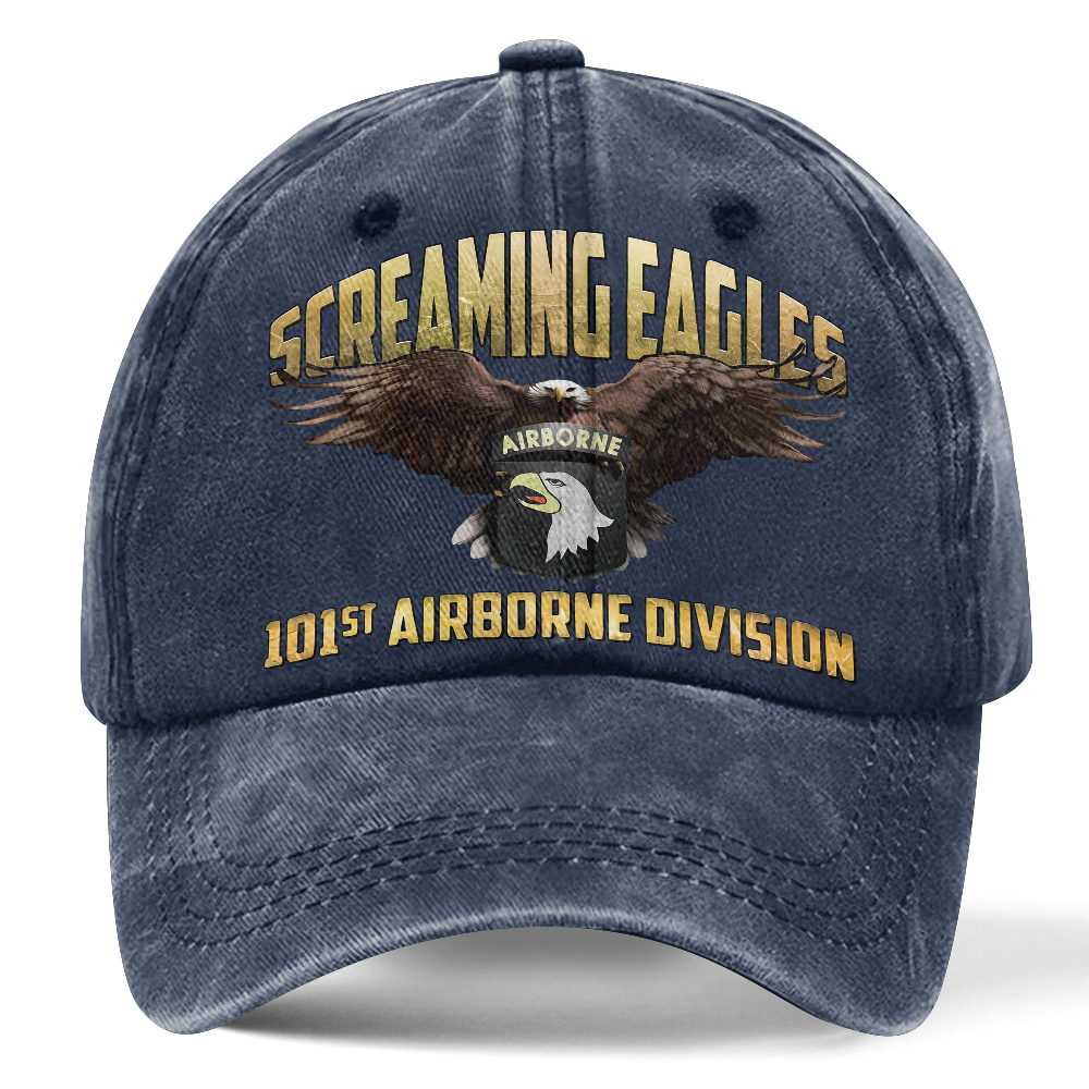Airborne Screaming Eagles Washed Cap