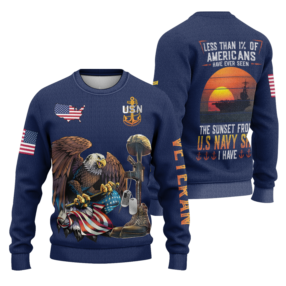 Less Than 1% Sunset Knitted Sweatshirt