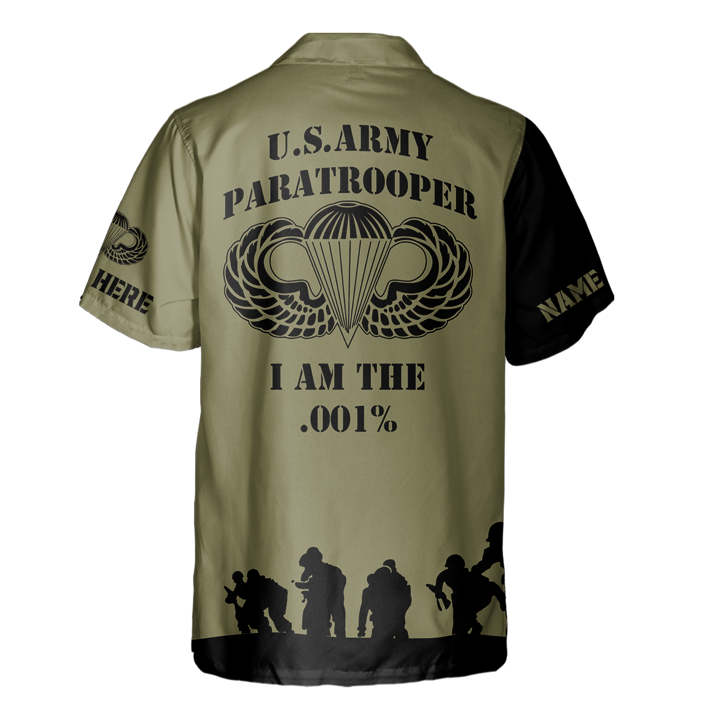 Airborne Paratrooper I Am The .001% Cuban Shirt