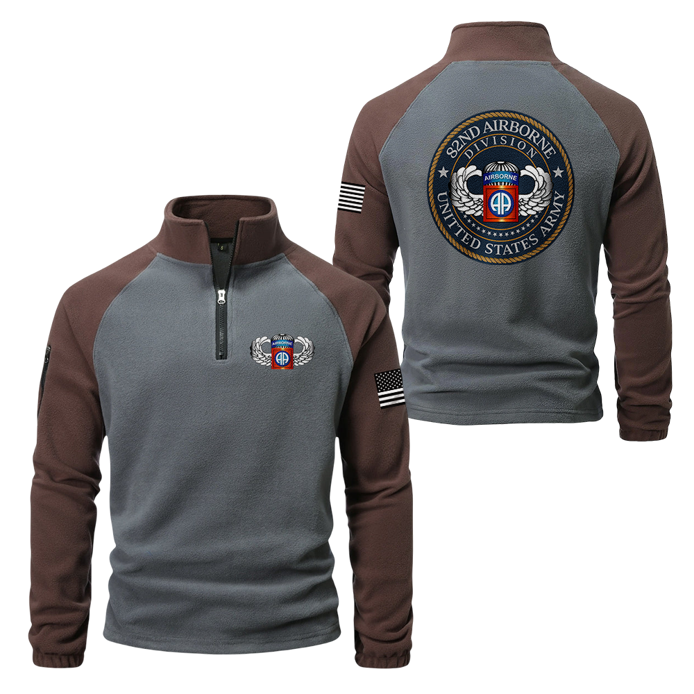 82nd Airborne Division Half-Zip Raglan Sweatshirt
