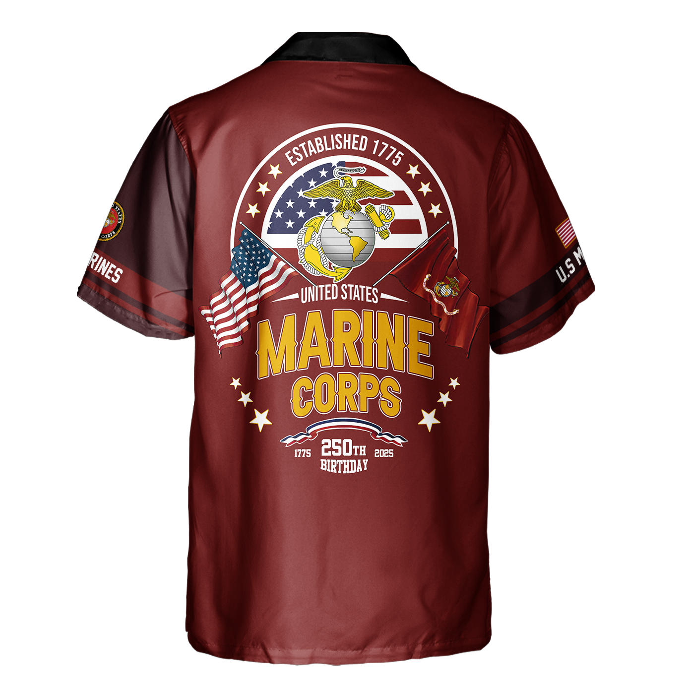 Navy 250th Anniversary Cuban Shirt