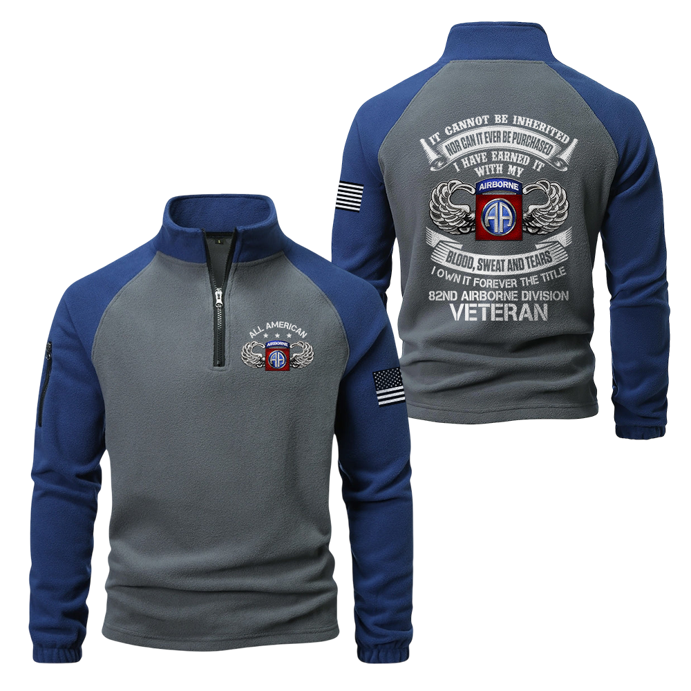 82nd Airborne Division Half-Zip Raglan Sweatshirt