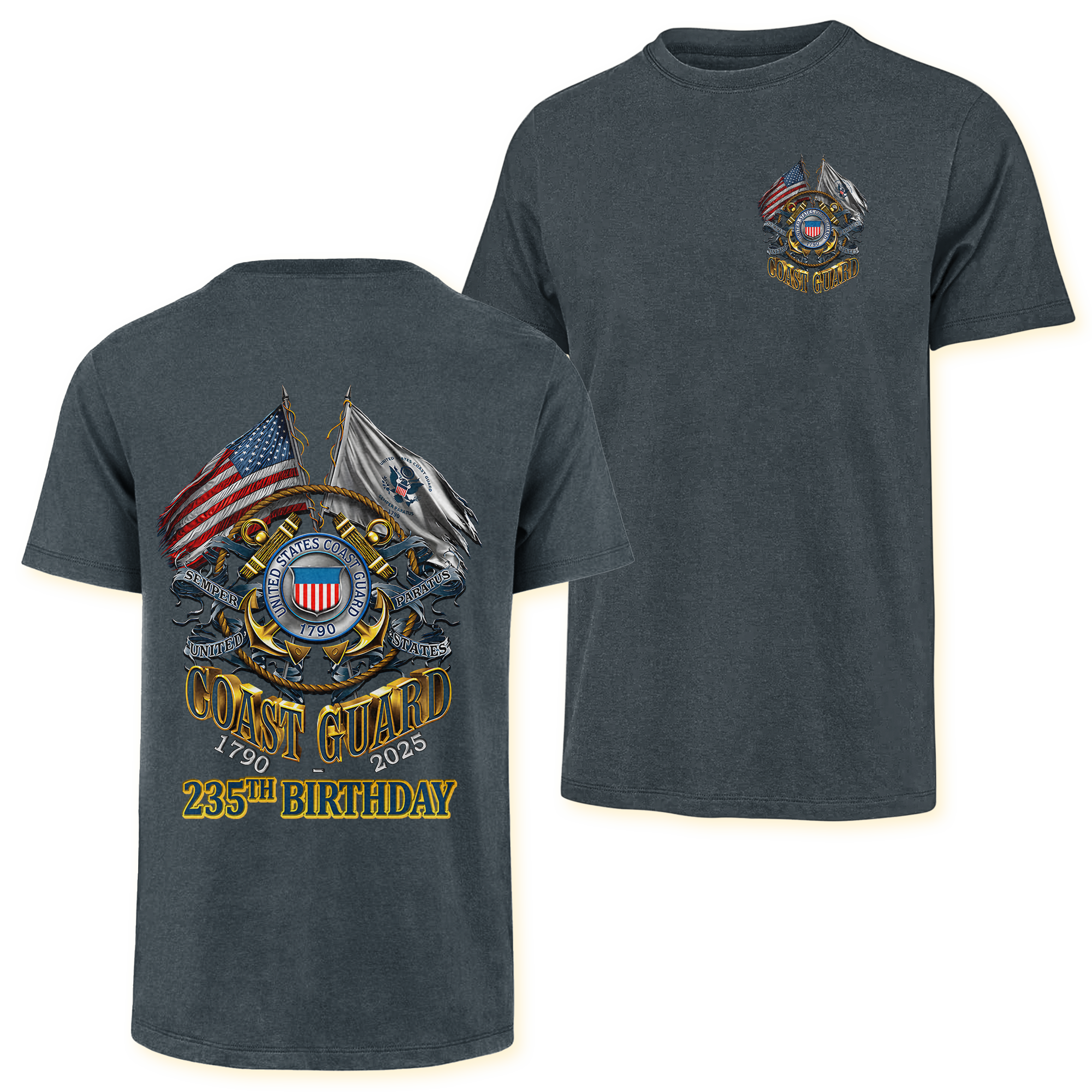 Coast Guard 235th Birthday Double Side Classic T-shirt