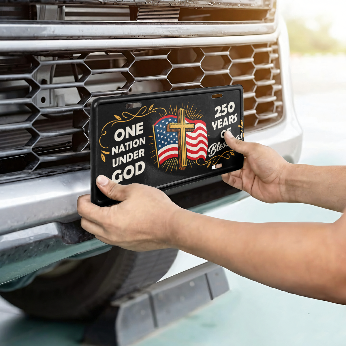 America 250 Years of Freedom Aluminum License Plate