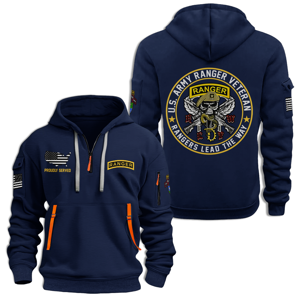 75th Ranger Regiment Quarter Zip Hoodie