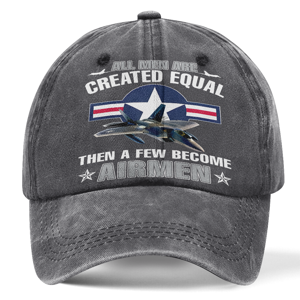 Personalizable Air Force All Men Are Created Equal Washed Cap
