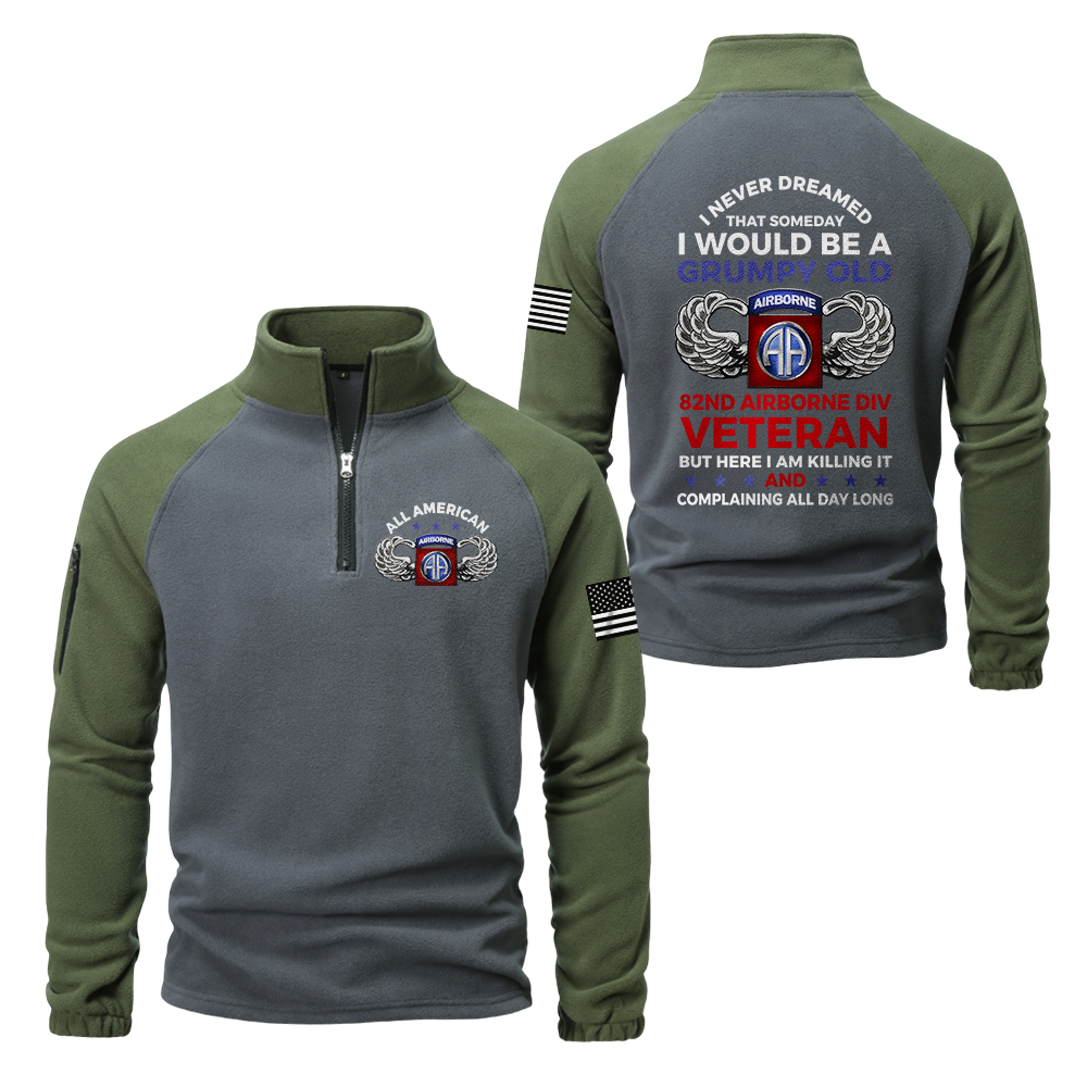 82nd Airborne Division Half-Zip Raglan Sweatshirt