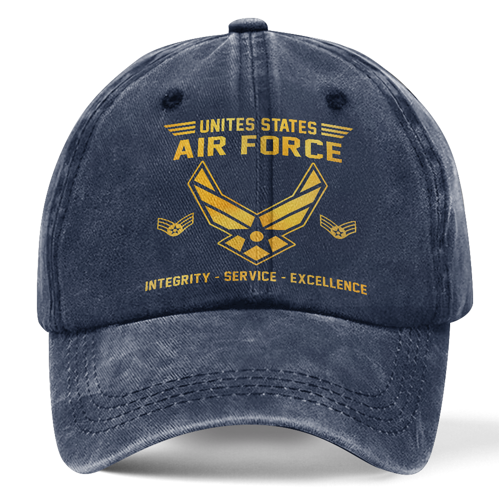 Personalizable Air Force Washed Cap