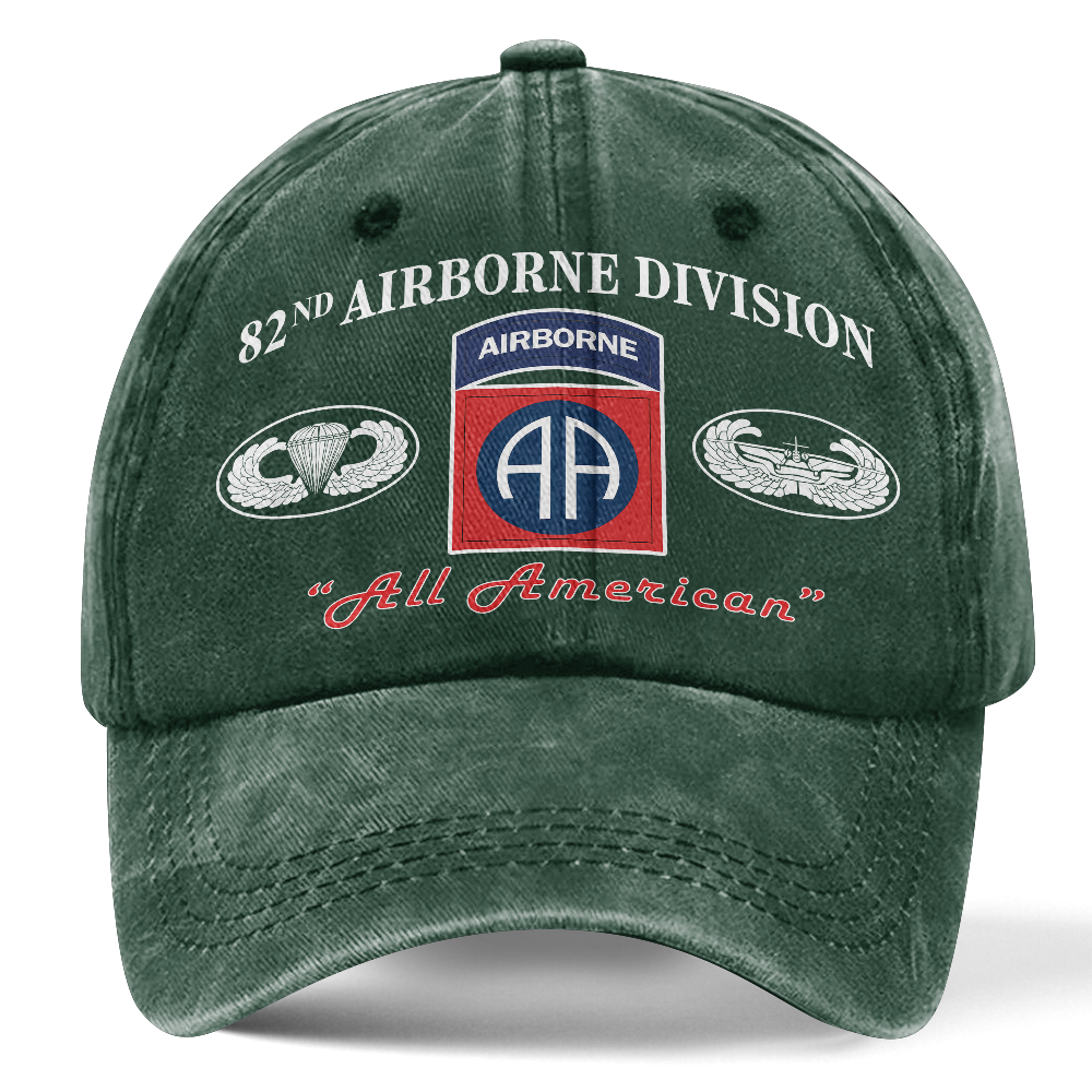 82nd Airborne All American Washed Cap