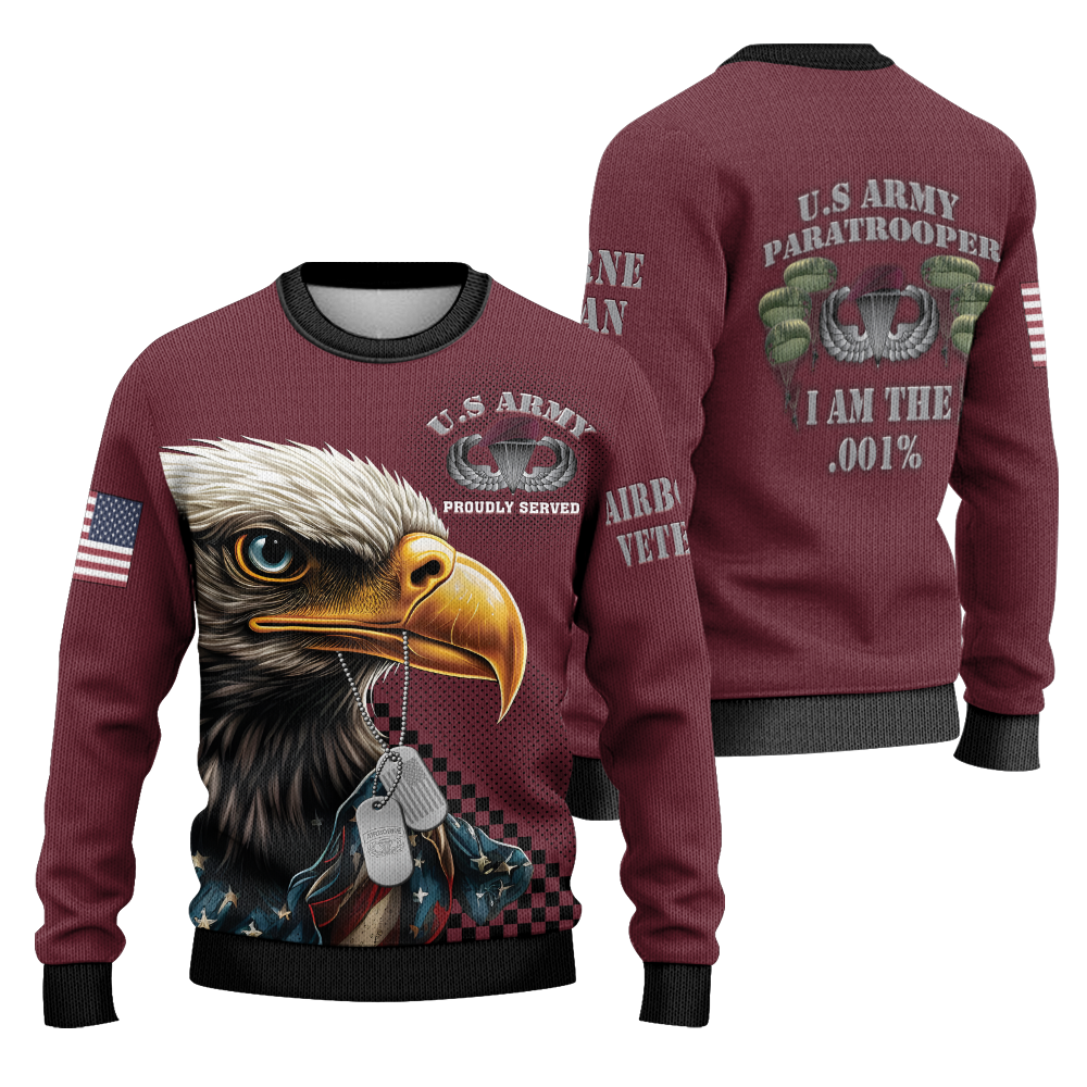Paratrooper I'm the .001% Knitted Sweatshirt