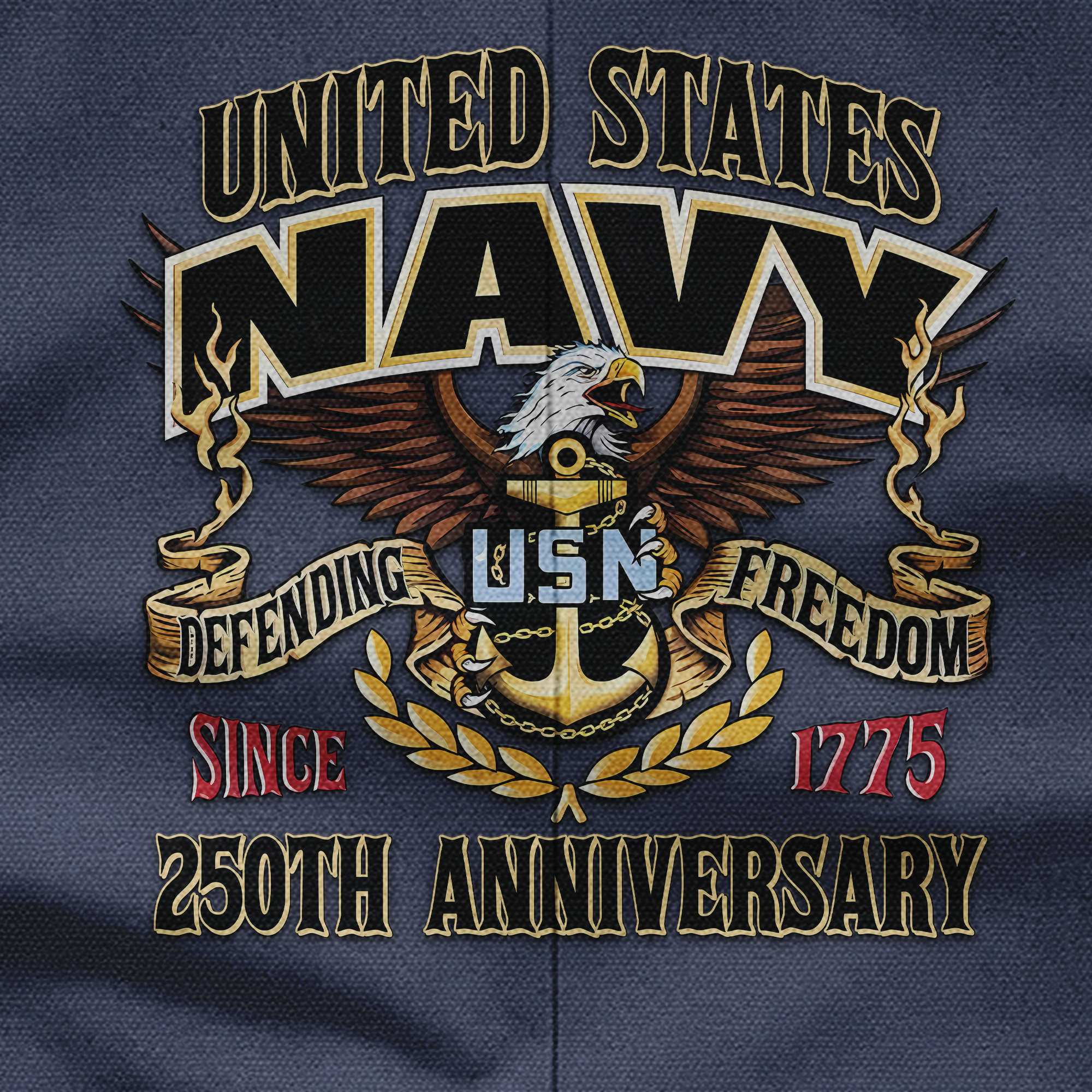 Navy 250th Anniversary Pocket Vest