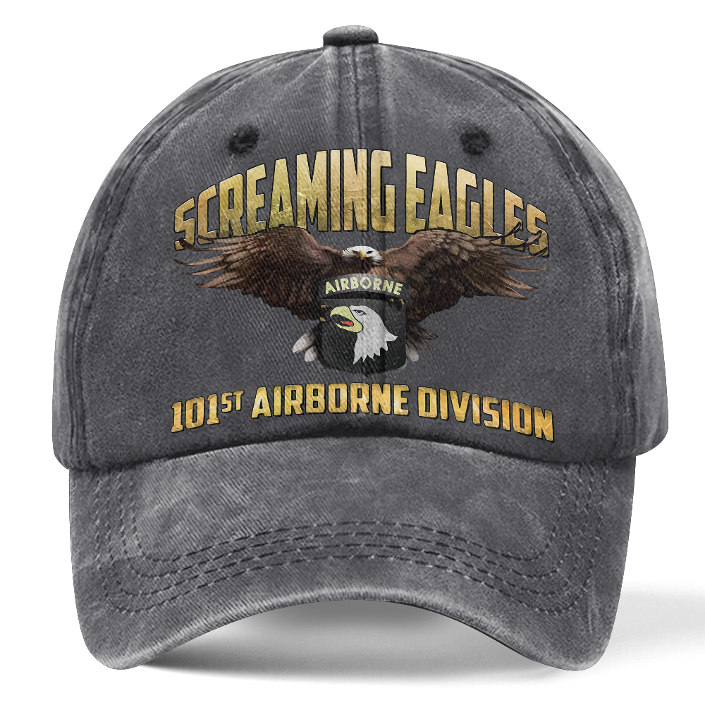 Airborne Screaming Eagles Washed Cap