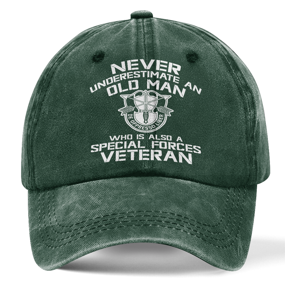 Personalizable Special Forces Washed Cap