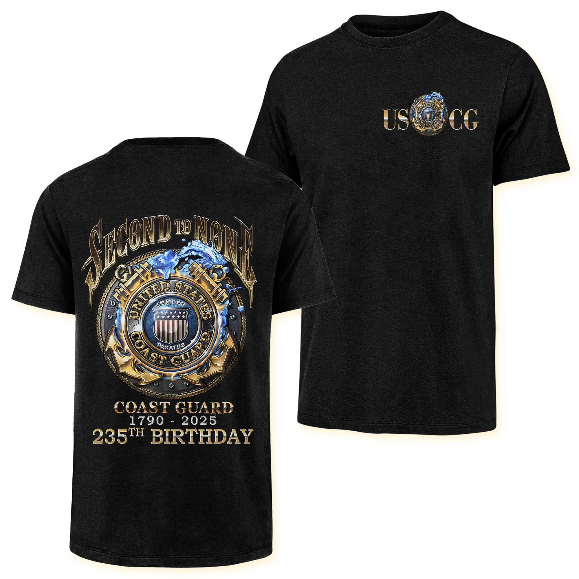 Coast Guard 235th Birthday Double Side Classic T-shirt