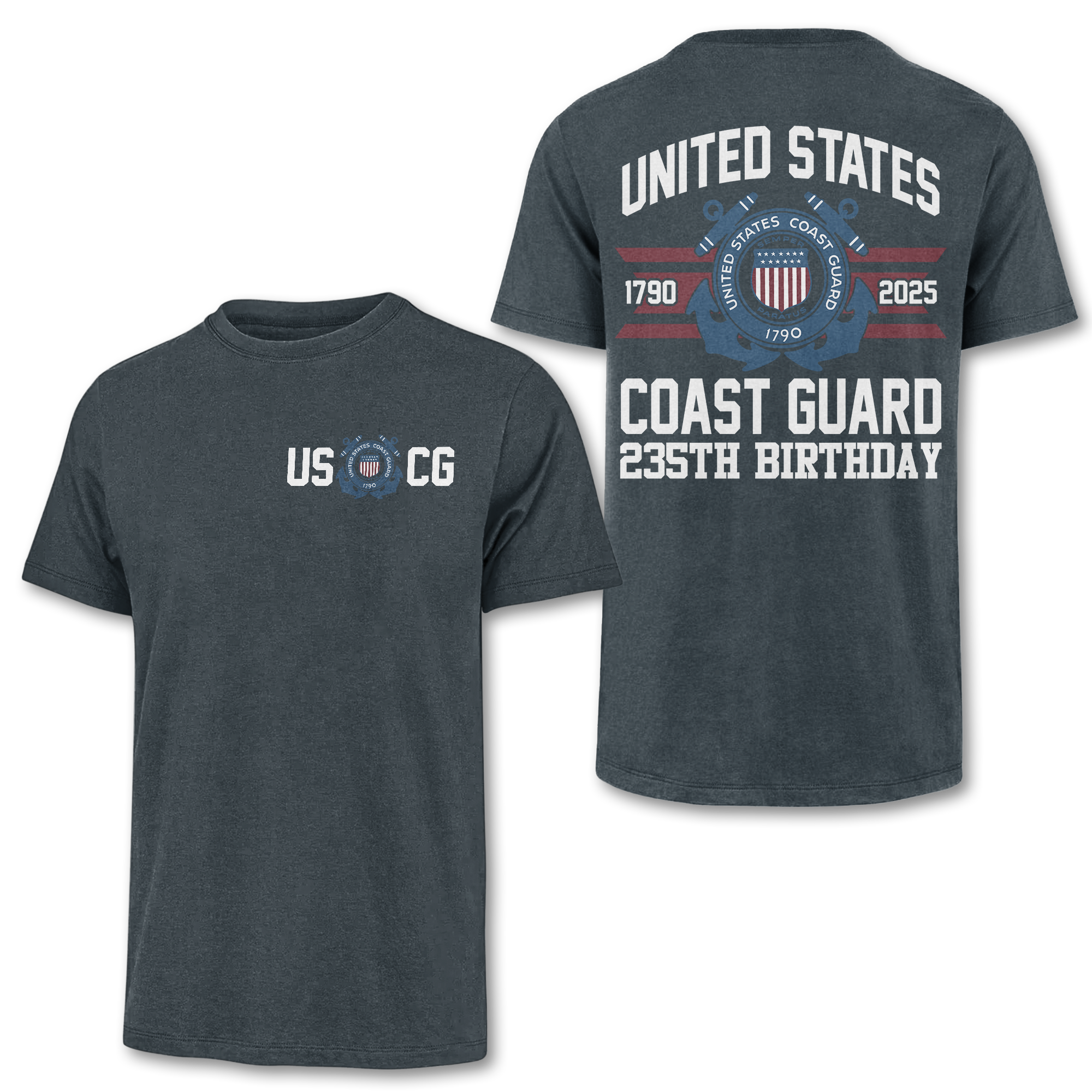 Coast Guard 235th Birthday Double Side Classic T-shirt