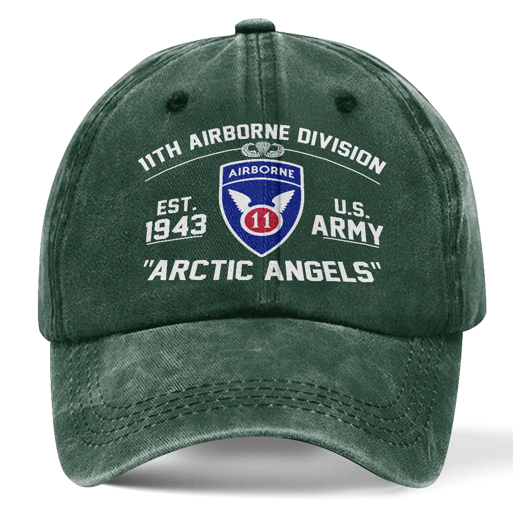 Personalizable 11th Airborne Division Washed Cap