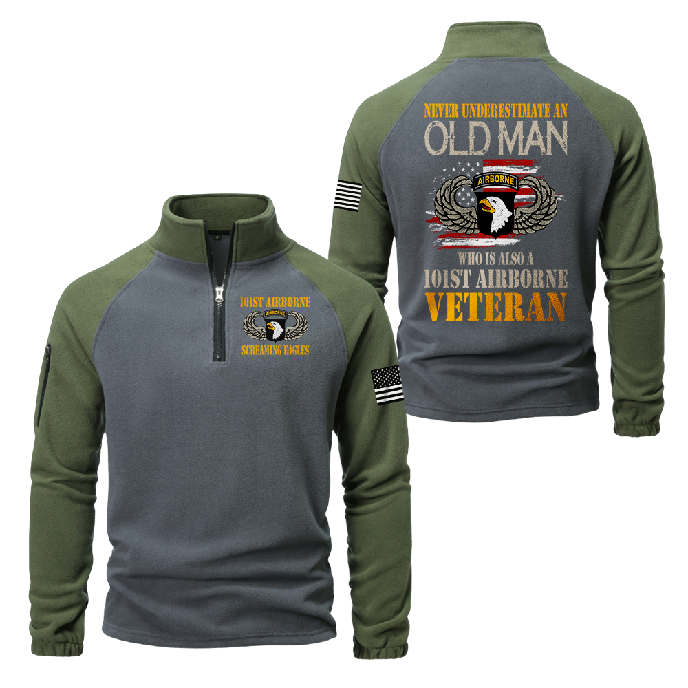 101st Airborne Division Half-Zip Raglan Sweatshirt