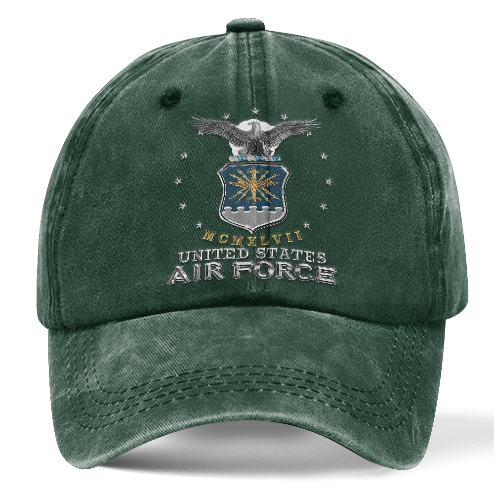 Personalizable Air Force Washed Cap