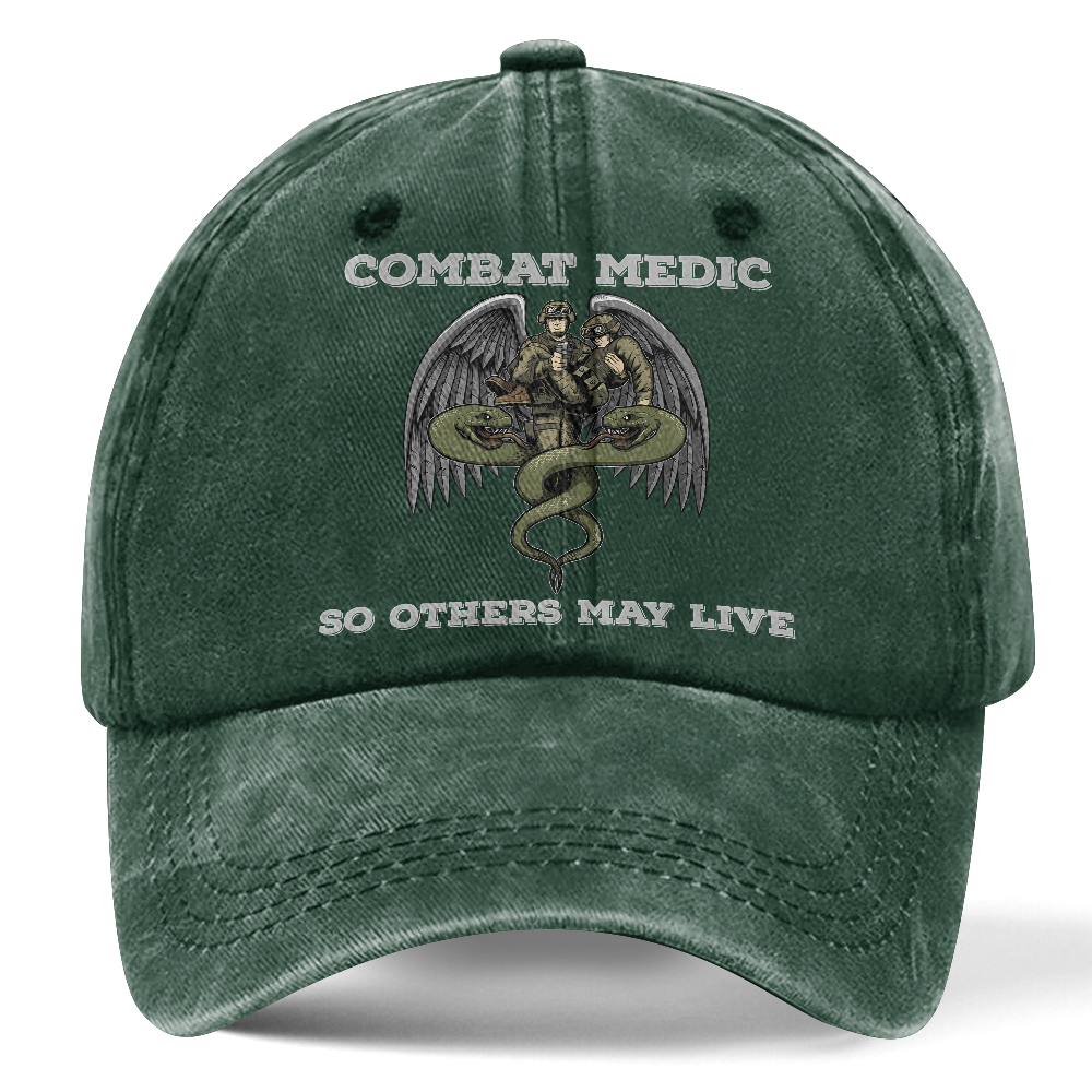 Personalizable Combat Medic Washed Cap