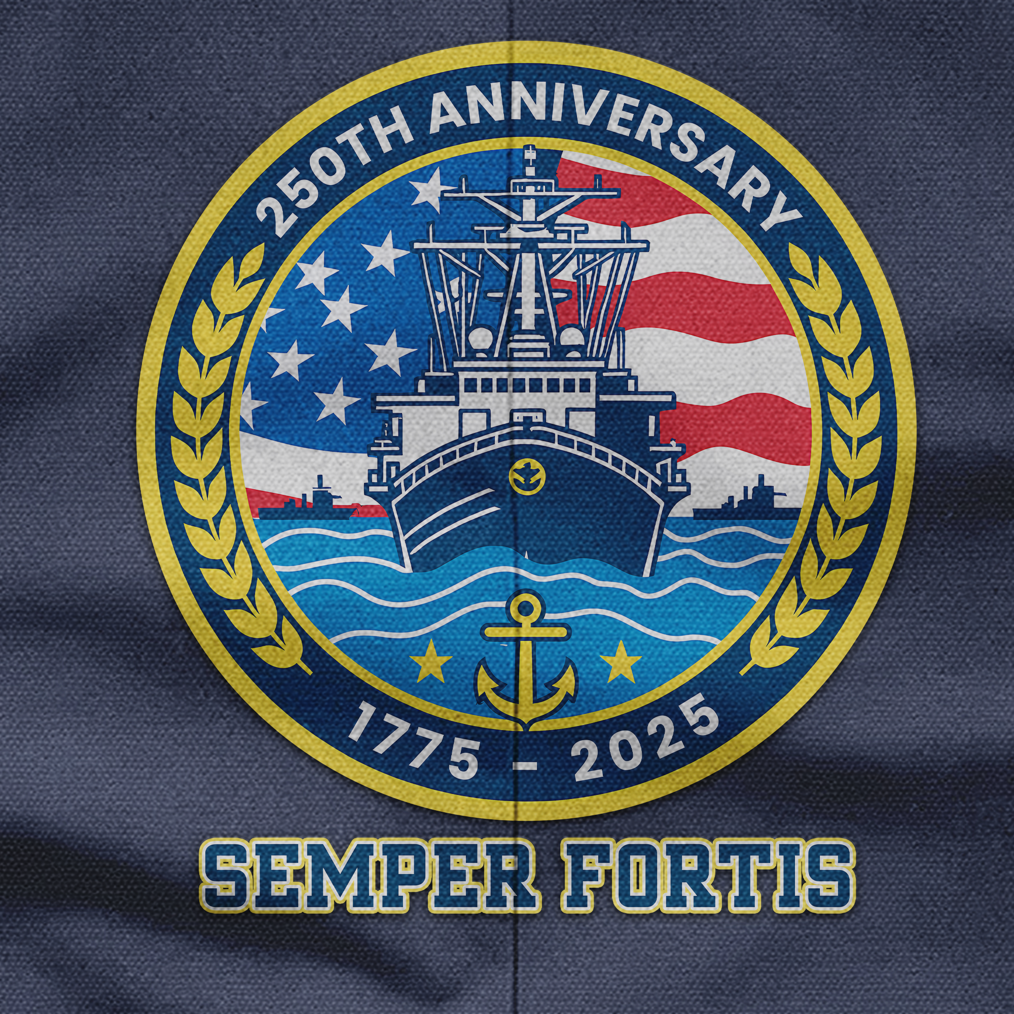 Navy 250th Anniversary Pocket Vest