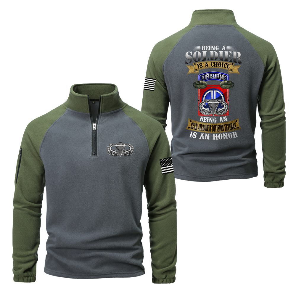 82nd Airborne Division Half-Zip Raglan Sweatshirt