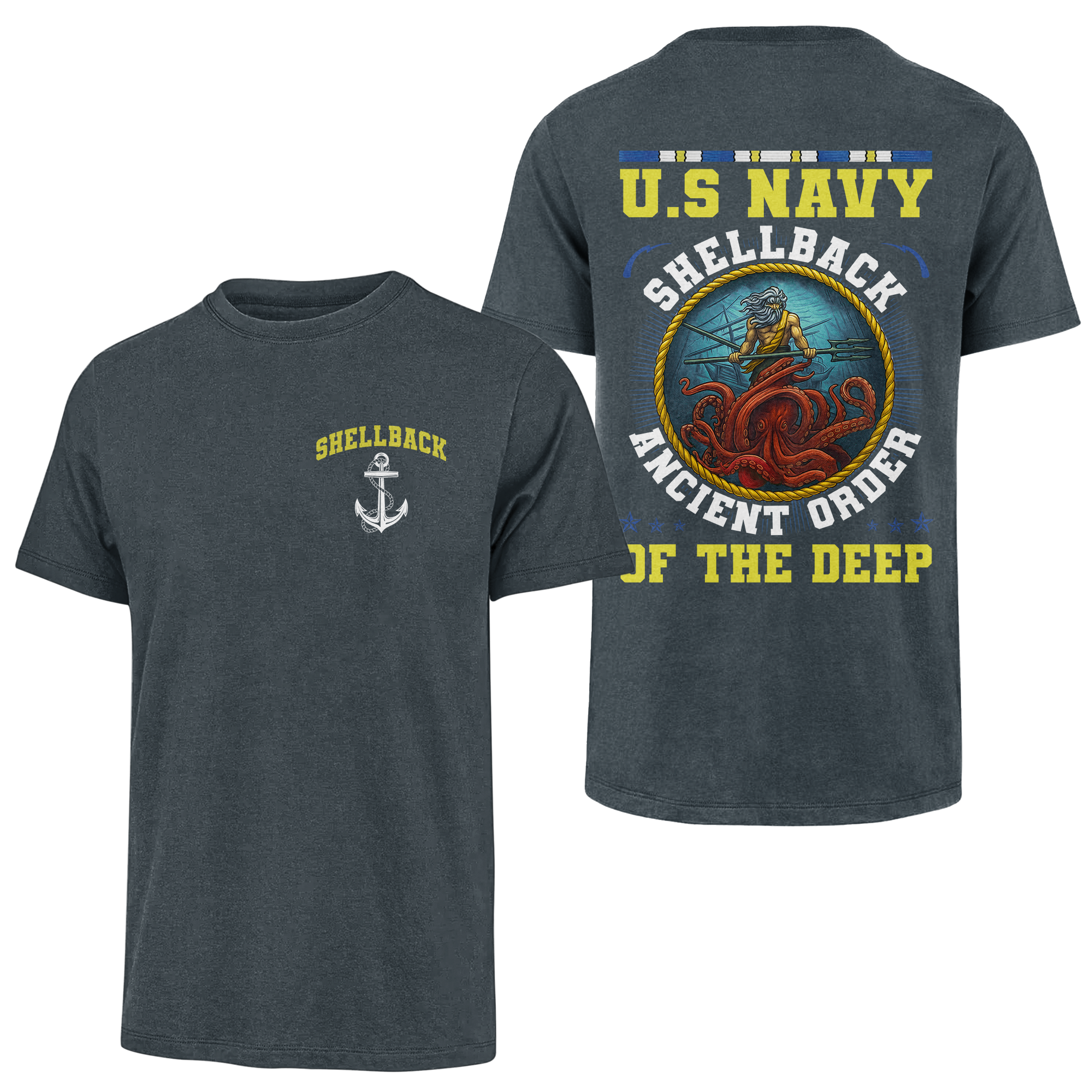 Shellback Ancient Order Of The Deep Double Side Classic T-shirt