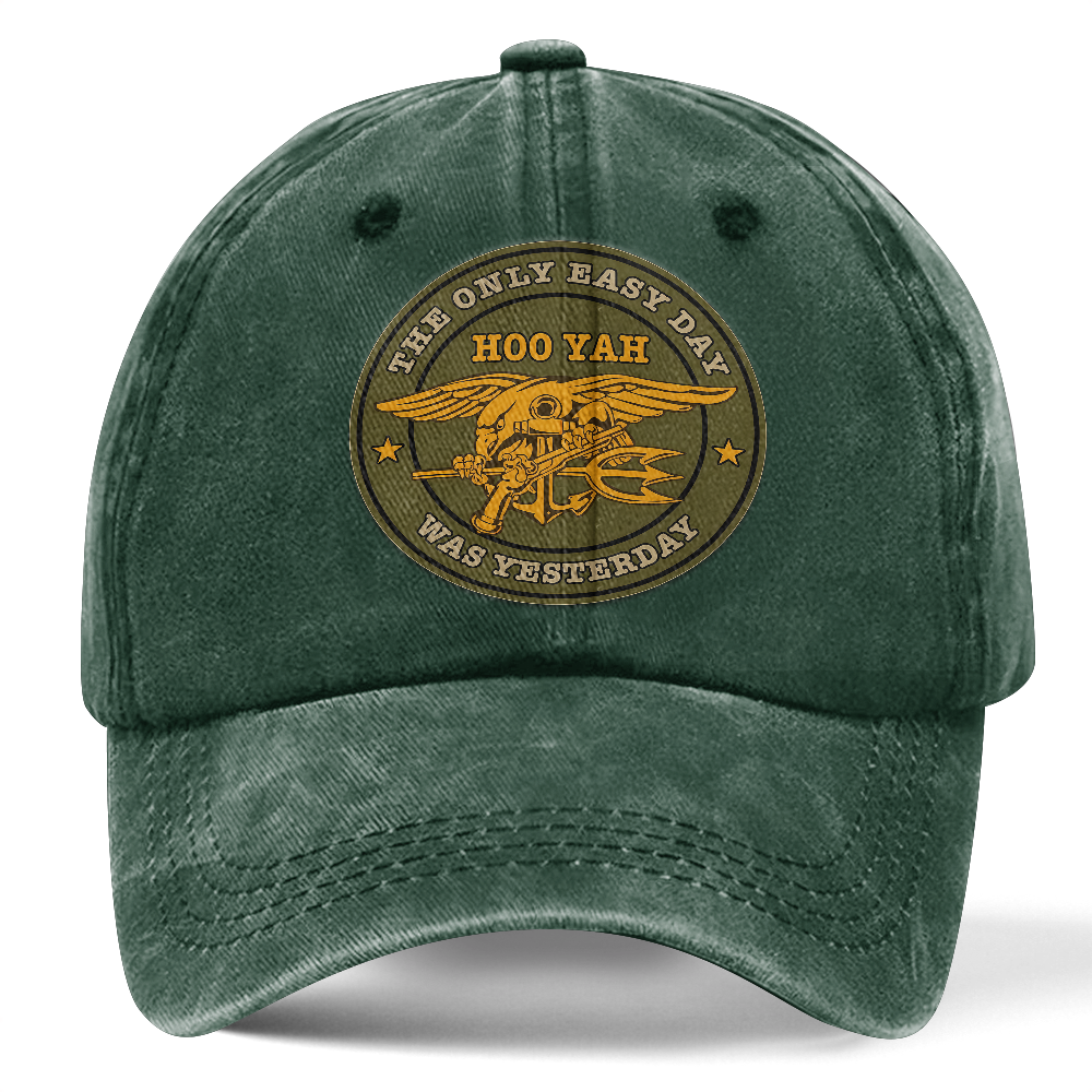 Personalizable Navy Seals Washed Cap