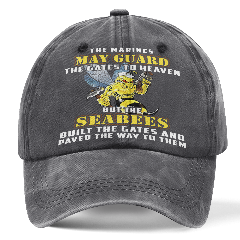 Personalizable Navy Seabee Washed Cap