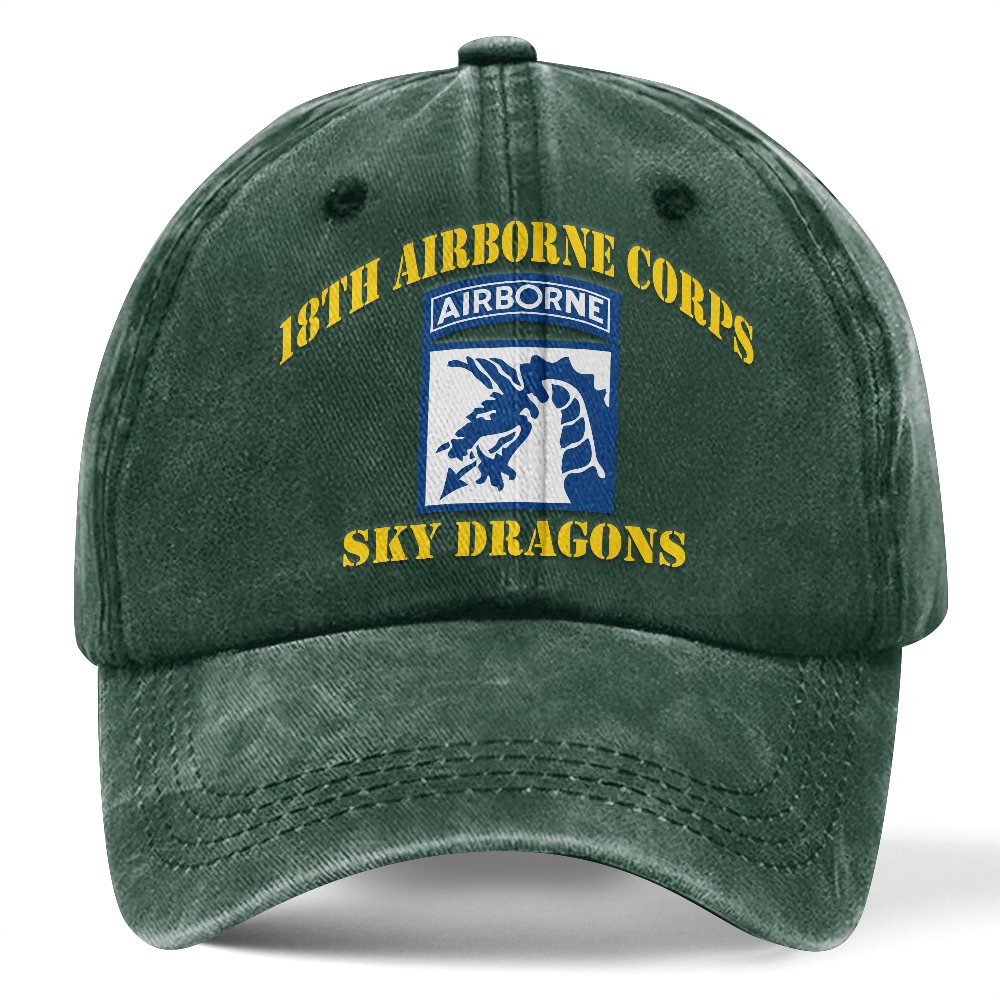 Personalizable 18th Airborne Division Washed Cap