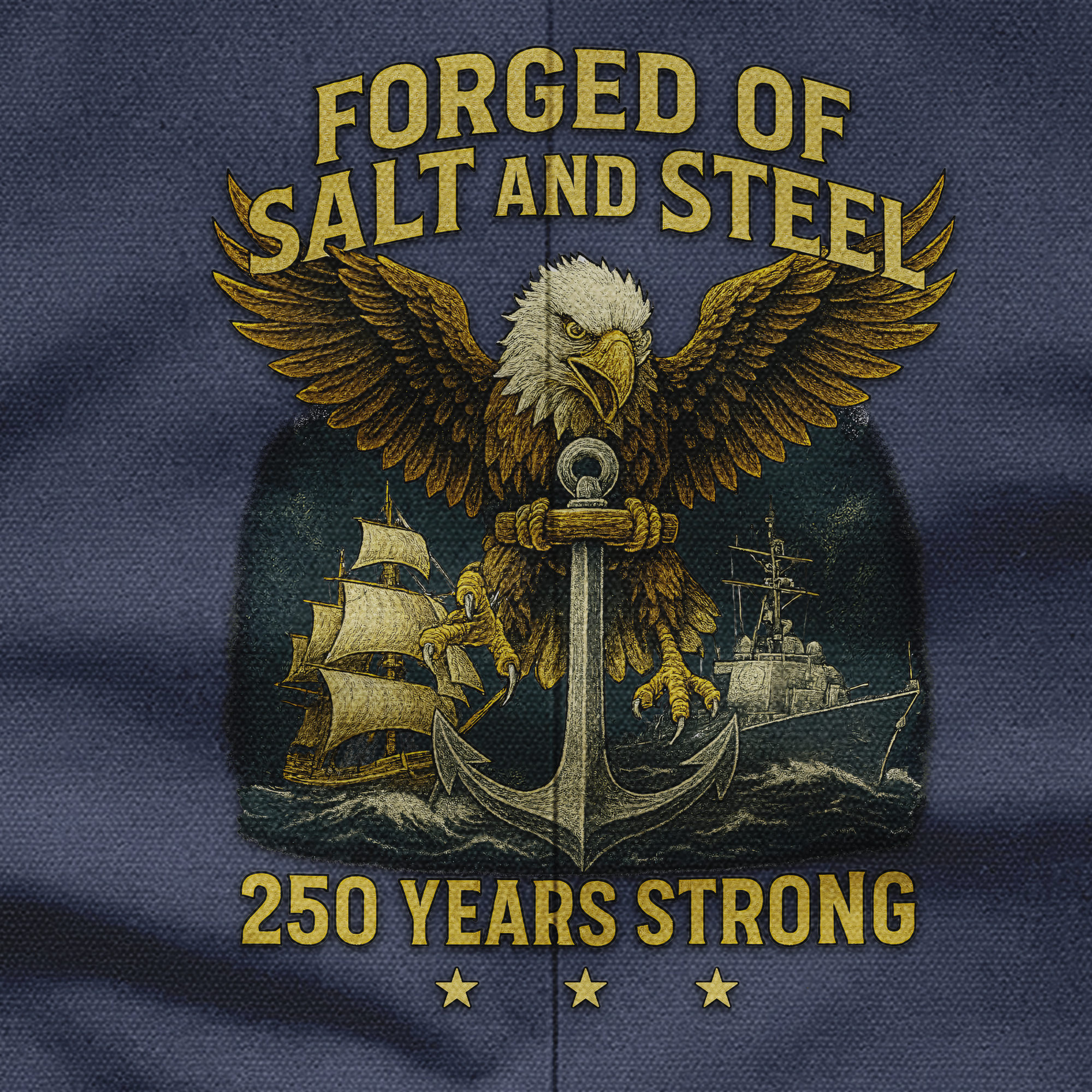 Navy 250th Anniversary Pocket Vest