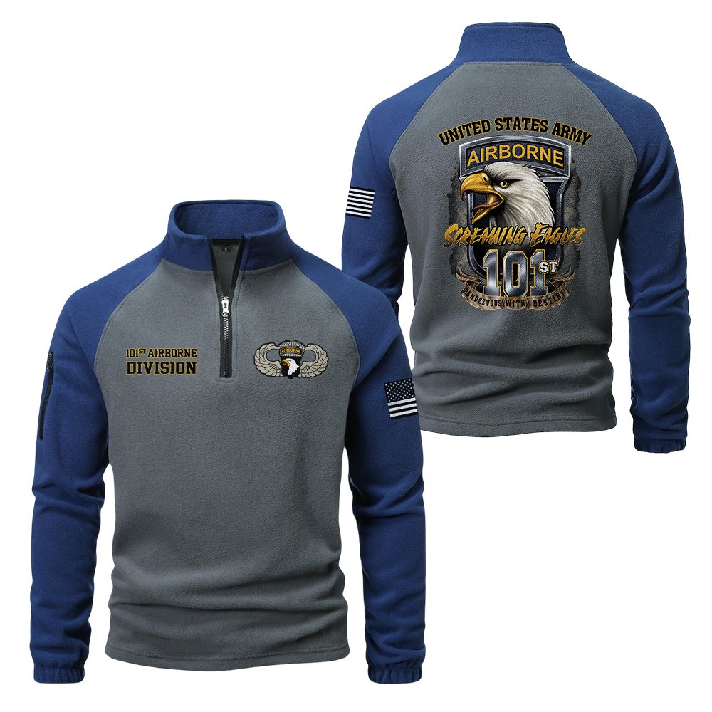 101st Airborne Division Half-Zip Raglan Sweatshirt