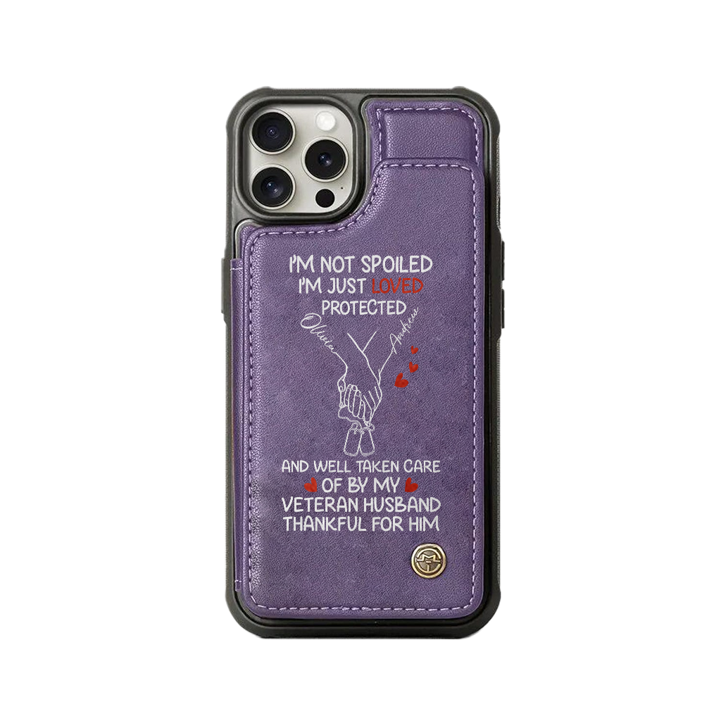 Personalizable Veteran's Wife Wallet Phone Case