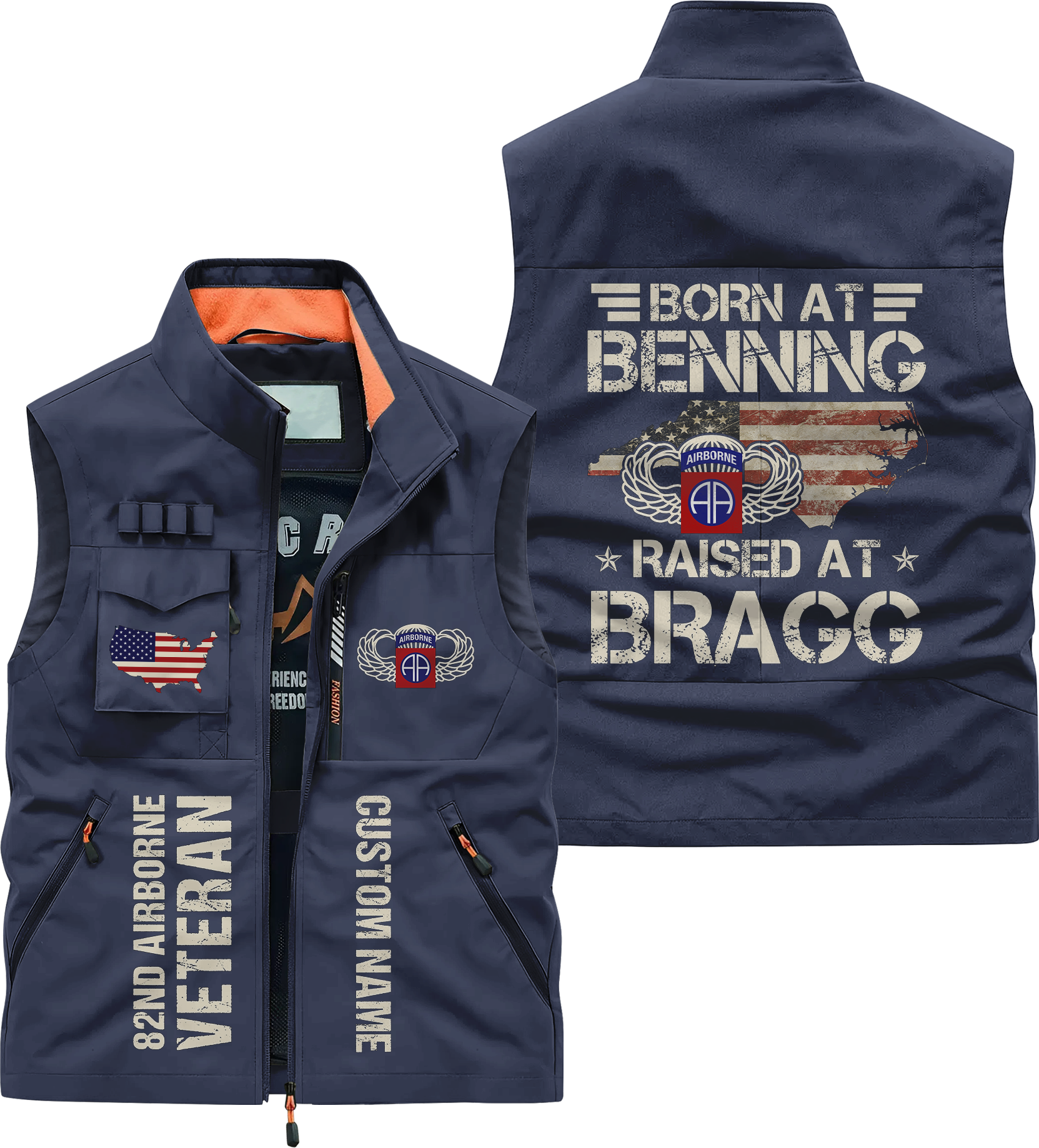 Personalizable 82nd Airborne Born At Benning Pocket Vest