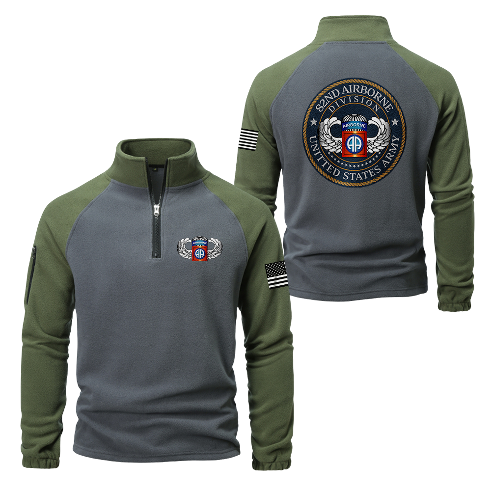 82nd Airborne Division Half-Zip Raglan Sweatshirt