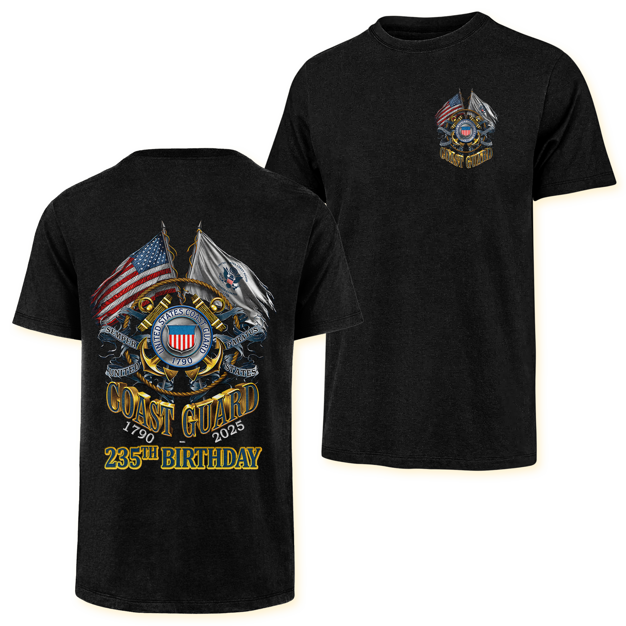 Coast Guard 235th Birthday Double Side Classic T-shirt