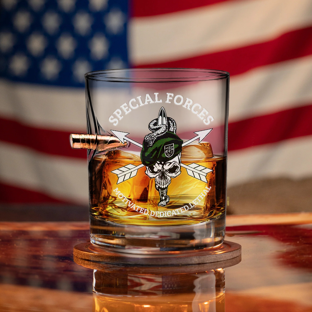 Special Forces Medicated Bullet Whiskey Glass