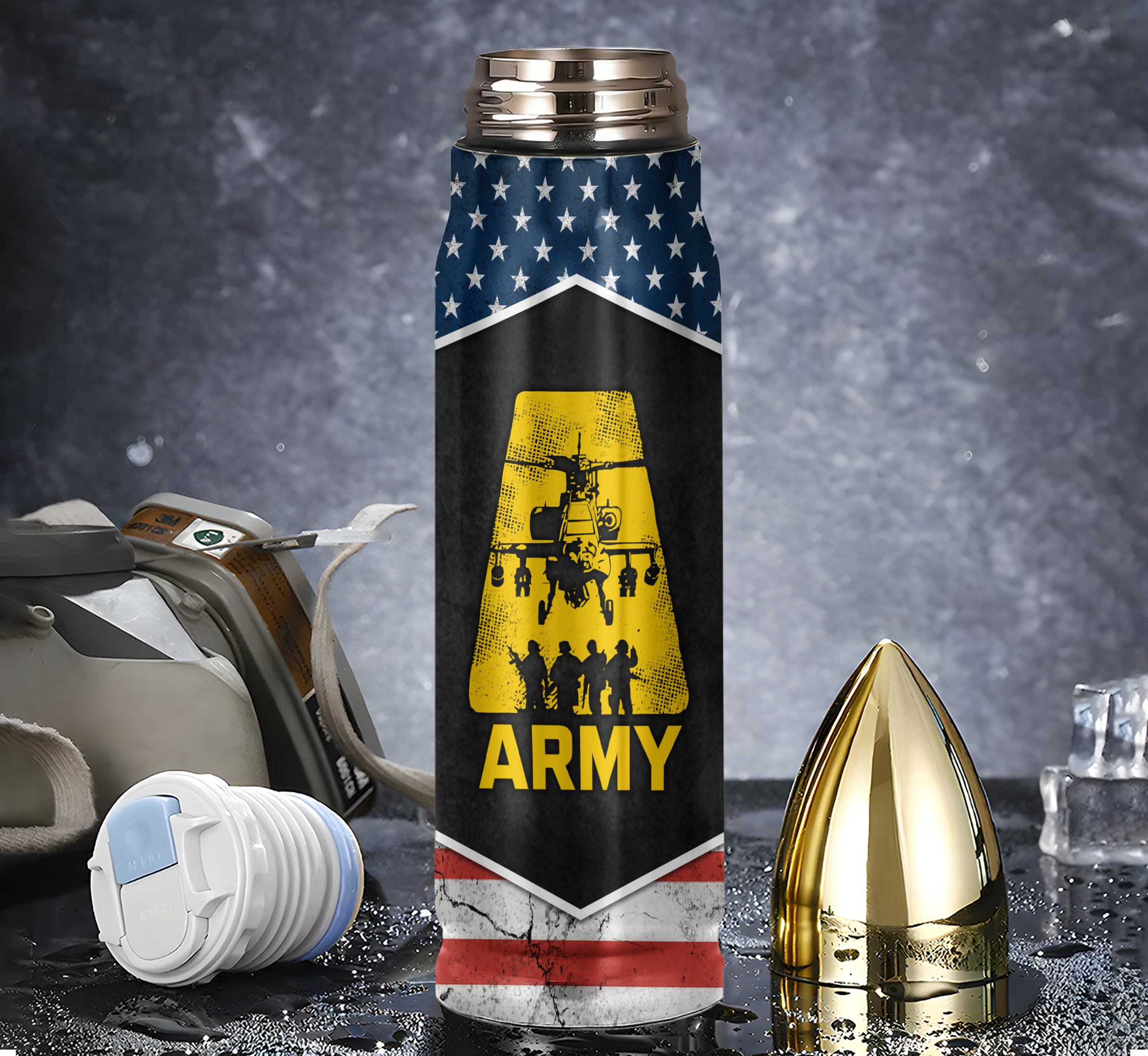 Army 250th Anniversary Bullet Tumbler